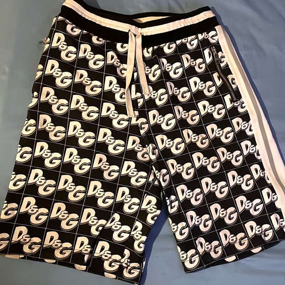 Dolce & Gabbana Logo Print Shorts